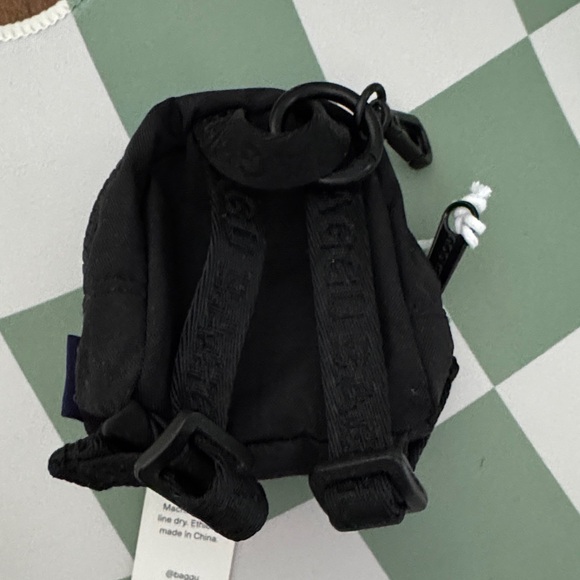 Baggu Black Mini Backpack Charm - Picture 3 of 3